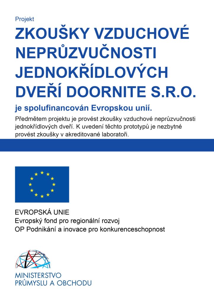 Zkoušky vzduchové neprůzvučnosti jednokřídlových dveří